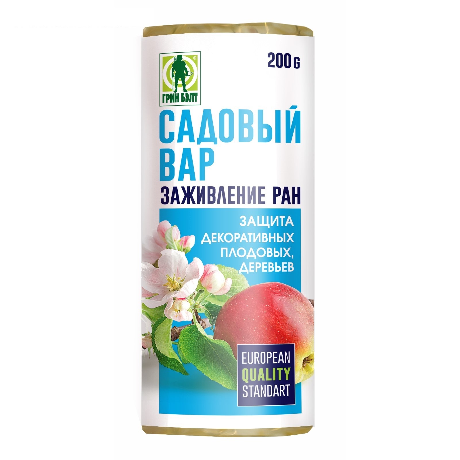 Средство для заживления повреждений деревьев «Грин Бэлт», Вар садовый, 200 г