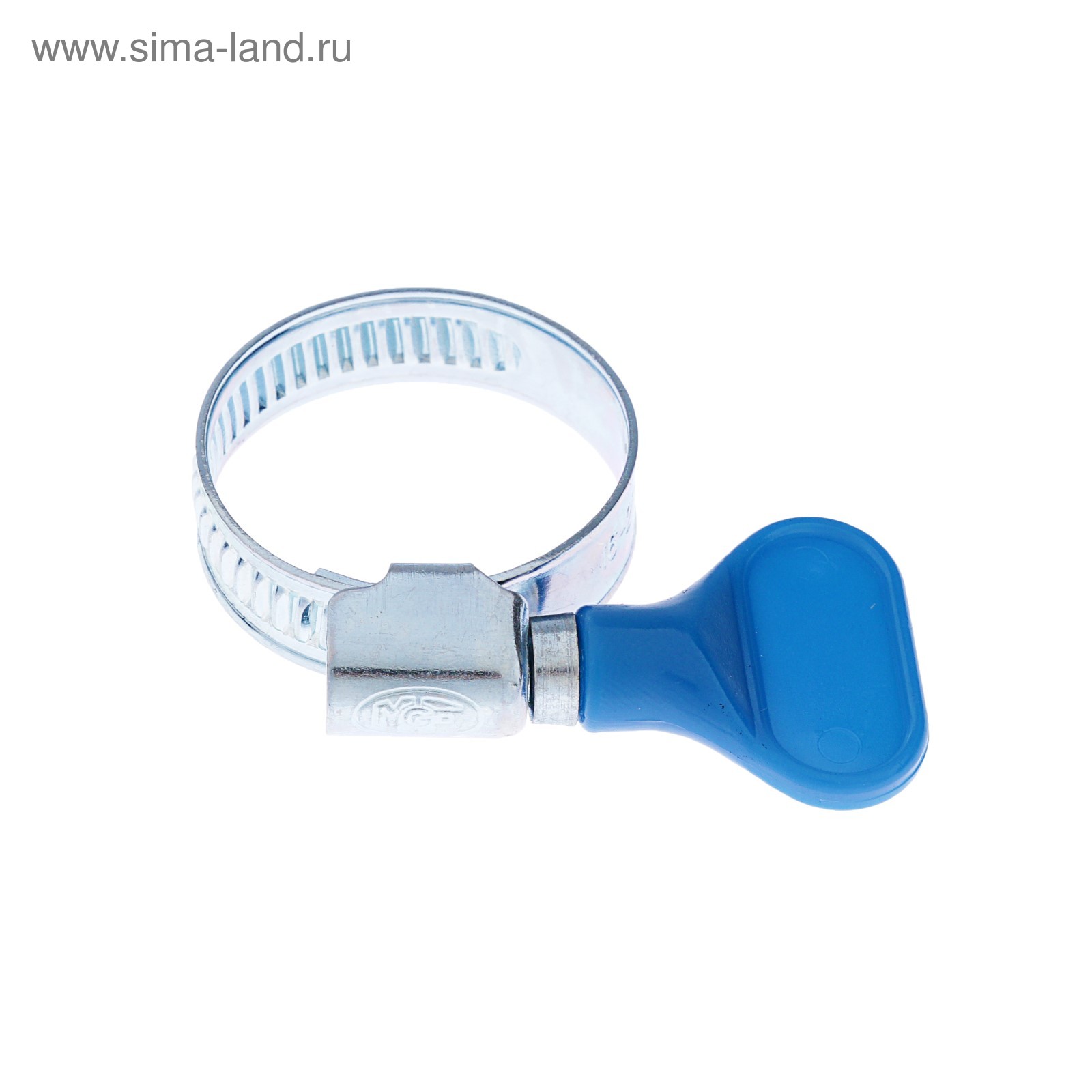 Хомут червячный с ключом MGF, диаметр 16-27 мм, оцинкованный