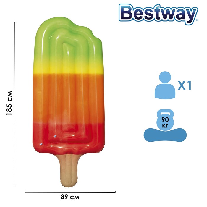 Матрас для плавания "Фруктовый лед", 185 х 89 см, 43161 Bestway