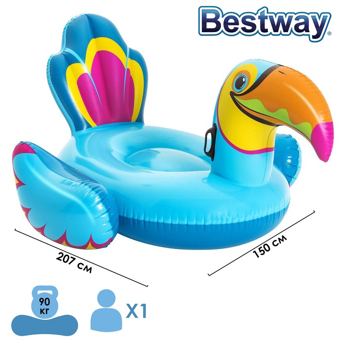 Плот для плавания "Тукан", 207 x 150 см, 41126 Bestway