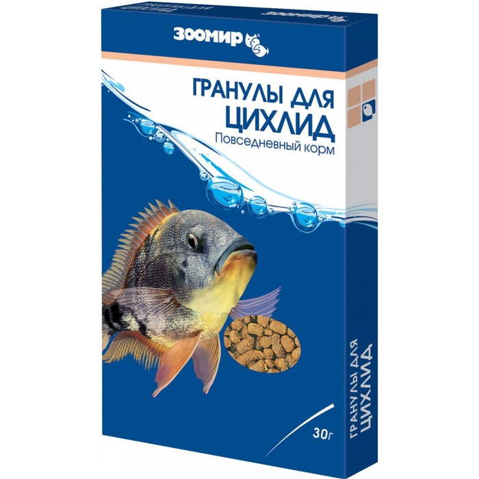 Корм «ЗООМИР гранулы для цихлид», коробка, 30 г
