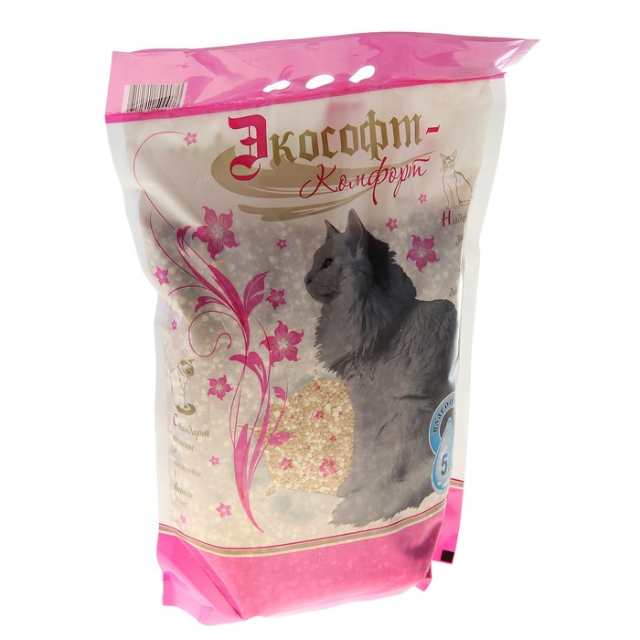 Наполнитель силикагель + диатомит «Экософт-Комфорт», 5 л