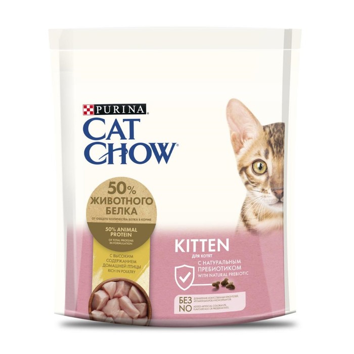 Сухой корм CAT CHOW KITTEN для котят, птица, 400 г