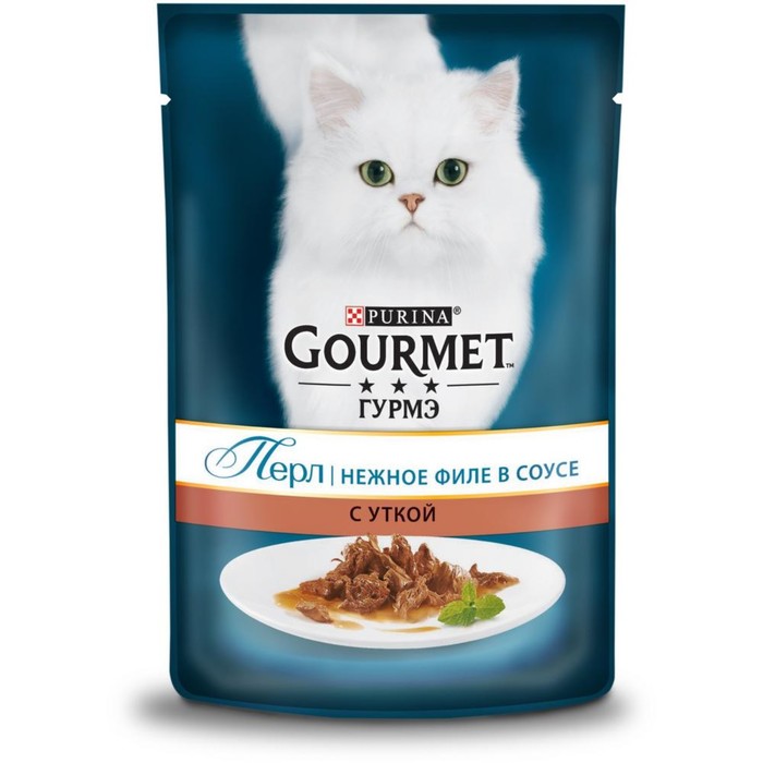 Влажный корм GOURMET PERLE для кошек, утка, пауч, 85 г