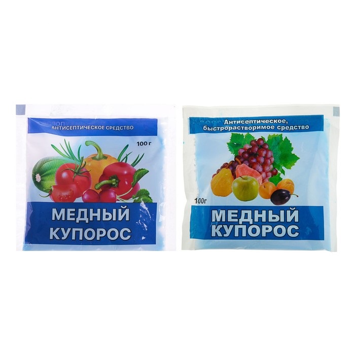 Антисептик Медный Купорос «Домен», 2 упаковки по 100 г