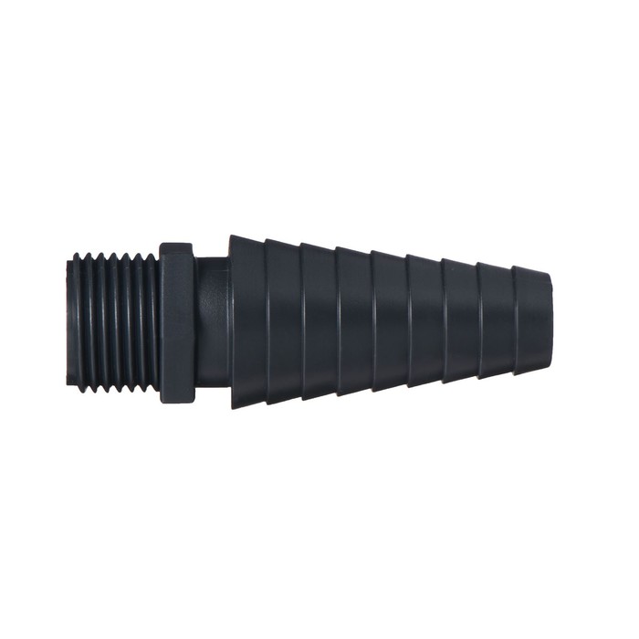 Штуцер, наружная резьба 1/2" (12 мм), для шлангов от 1/2" (12 мм) до 1" (25 мм), пластик 2 шт