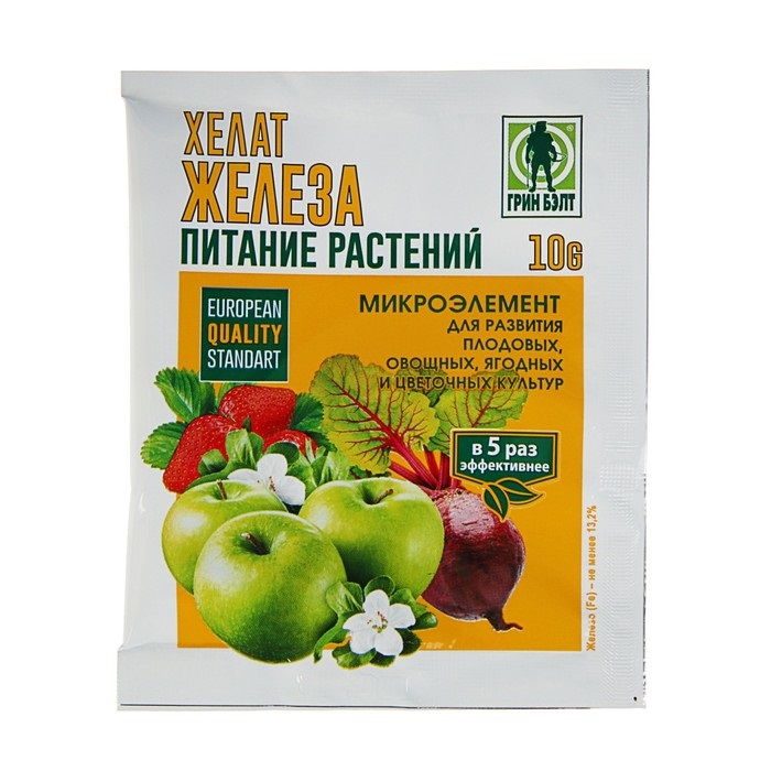 Хелат железа, пак, 10 упаковок по 10 г