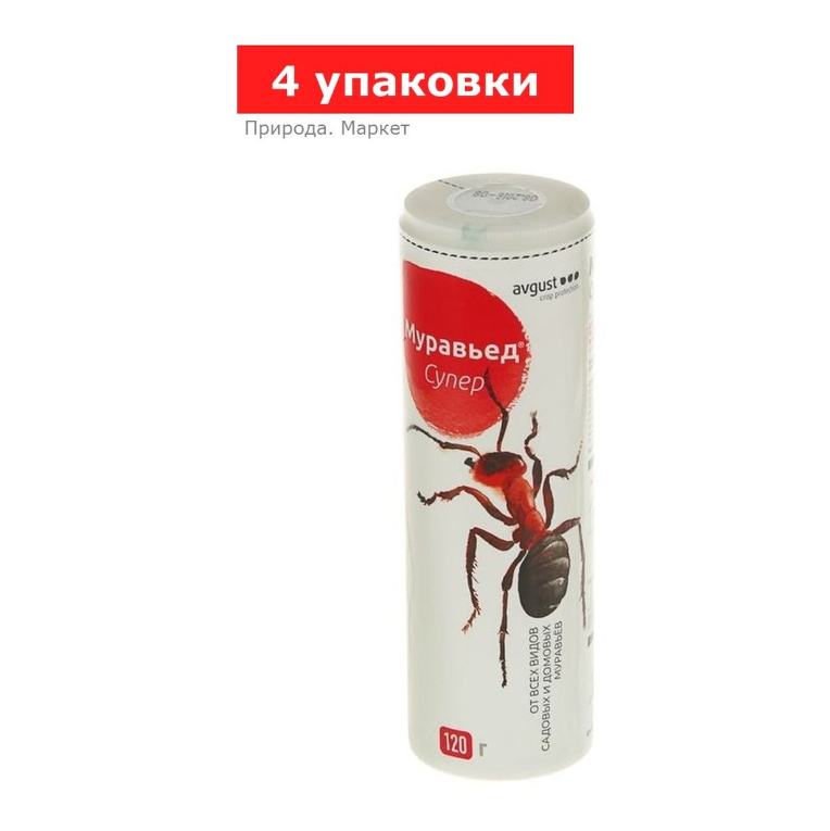 Средство от садовых муравьев Муравьед, туба, 4 упаковки по 120 г
