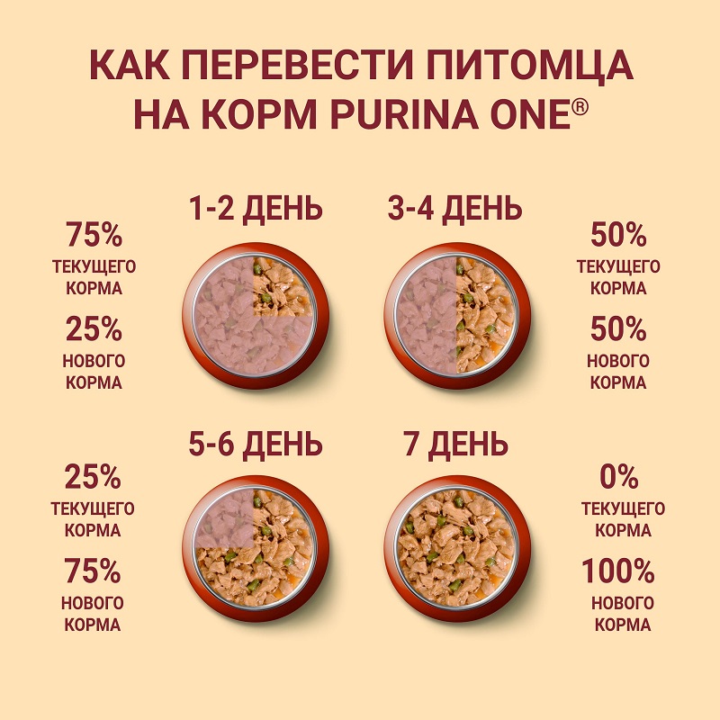 Влажный корм Purina ONE МИНИ Активная для взрослых собак мелких пород с активным образом жизни, с уткой, пастой и зеленой фасолью в подливе, пауч, 26х85 г