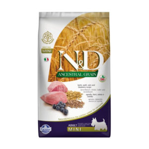 Farmina N&D Dog 2,5кг низкозерновой ягненок, спельта, черника сухой для собак мелких пород