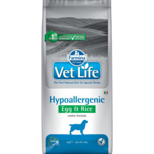 Farmina Vet Life Dog Hypoallergenic 2кг сухой для собак при аллергии с яйцом и рисом
