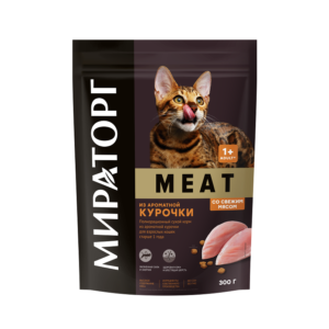 Полнорационный сухой корм WINNER MEAT из ароматной курочки для взрослых кошек старше 1 года 0,3 кг*10, (3 кг)