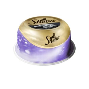 Влажный корм для кошек Sheba Коктейль с тунцом и отборными креветками, 80 г