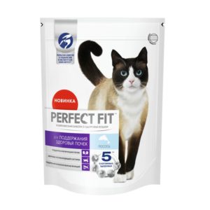 Сухой полнорационный корм PERFECT FIT «Здоровье почек» для взрослых кошек, с лососем, 650 г