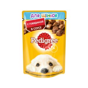 Влажный корм PEDIGREE для щенков, говядина в соусе, 85 г