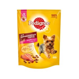 Сухой корм PEDIGREE для собак миниатюрных пород, с говядиной, 600 г