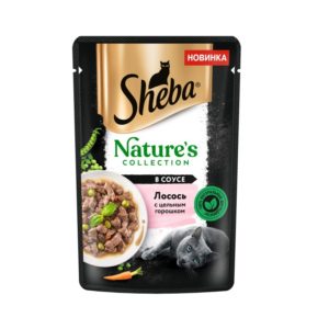 Влажный корм для кошек Sheba Nature's Collection с лососем и горохом, 75 г