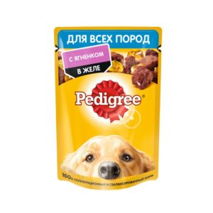 Влажный корм PEDIGREE для собак, ягненок в желе, 85 г