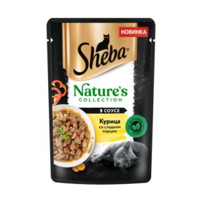 Влажный корм для кошек Sheba Nature's Collection с курицей и паприкой, 75 г
