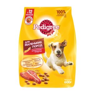 Сухой корм PEDIGREE для собак маленьких пород, с говядиной, 600 г