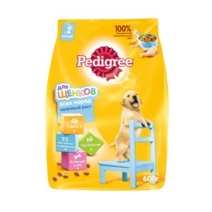 Сухой корм PEDIGREE для щенков, полнорационный, с курицей, 600 г