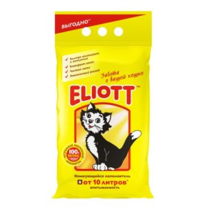 Наполнитель для кошачьего туалета Eliott минеральный комкующийся, 10л