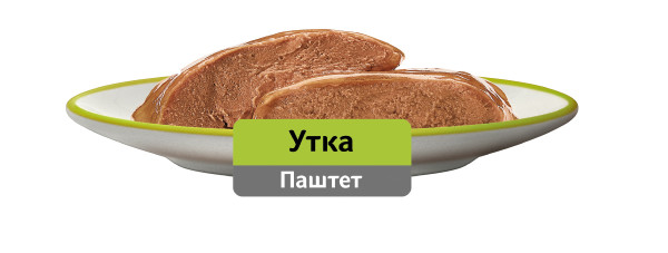 Влажный полнорационный корм WHISKAS для взрослых кошек, паштет с уткой, 75 г