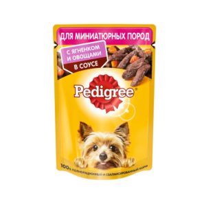 Влажный корм PEDIGREE для мини собак, ягненок и овощи в соусе, 85 г