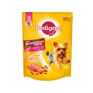 Сухой корм PEDIGREE для собак миниатюрных пород, с говядиной, 1.2 кг