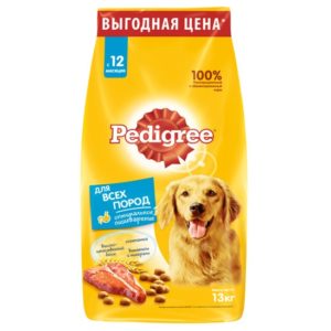 Сухой корм PEDIGREE для собак, полнорационный, с говядиной, 13 кг