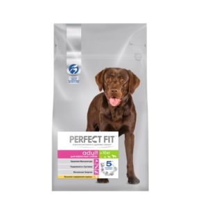 Сухой полнорационный корм PERFECT FIT для взрослых собак средних и крупных пород с курицей, 2.6 кг