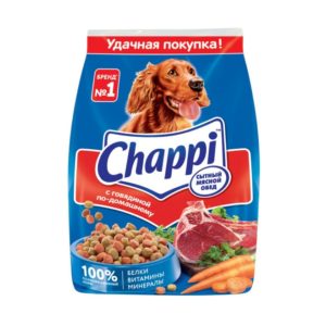 Сухой корм для собак Chappi «Сытный мясной обед. С говядиной по-домашнему» 600 г