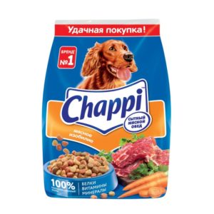 Сухой полнорационный корм для собак Chappi «Сытный мясной обед. Мясное изобилие», 600 г