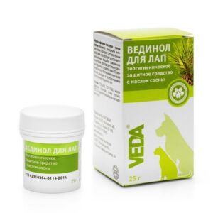 Крем-бальзам (VEDA) Вединол для лап 25гр. Мин.отпуск - 10шт.